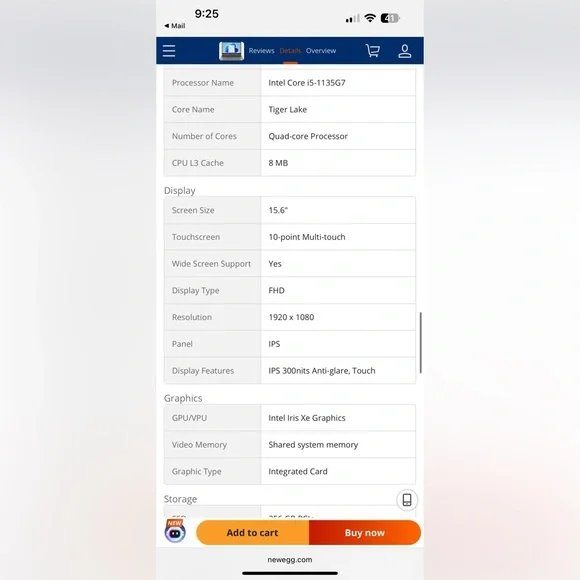 Lenovo Laptop IdeaPad 3 15ITL6 82H801DQUS Intel
Core i5 Touchscreen Windows 11 - Picture 9 of 10